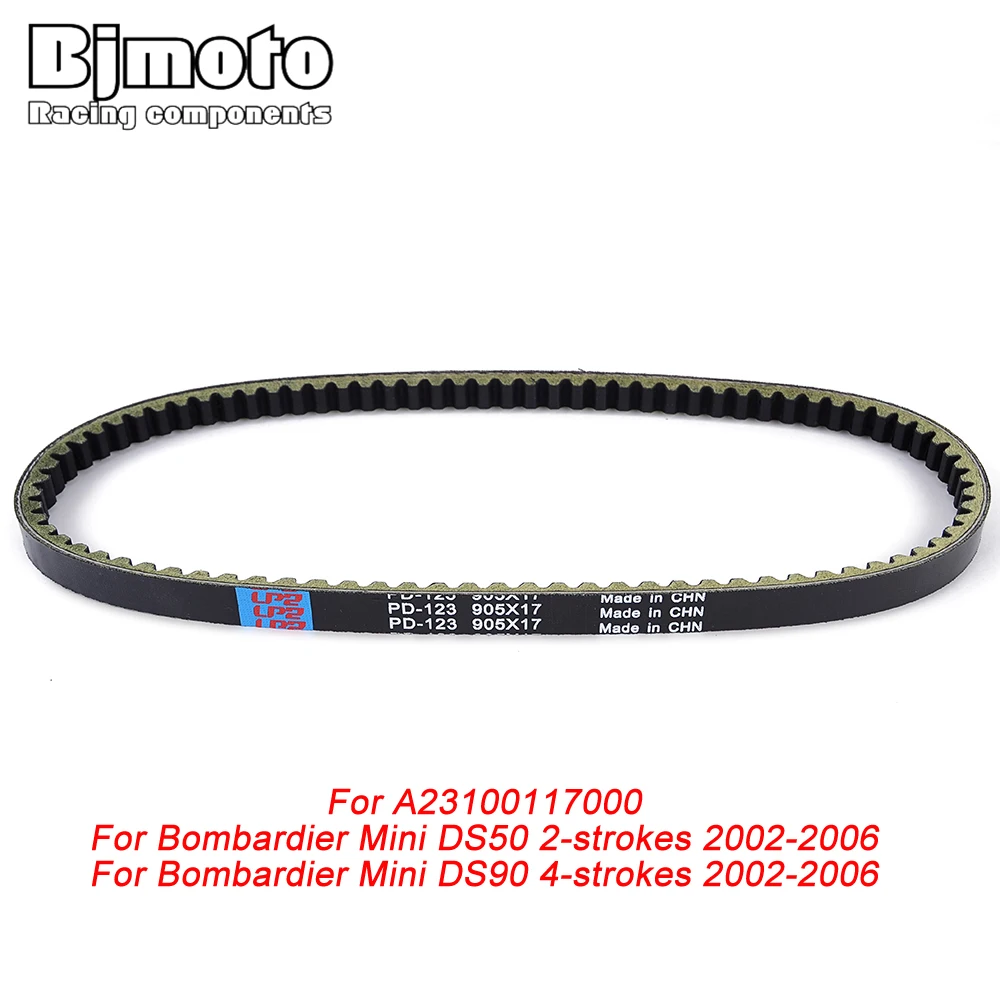 

A23100117000 Motorcycle Drive Belt For Bombardier Mini DS50 2-Strokes DS90 4-Strokes 2002 2003 2004 2005 2006