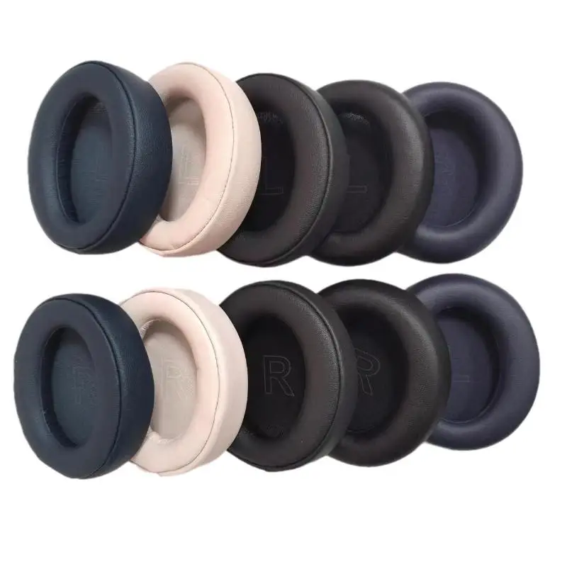 2 Piezas de Almohadillas de Repuesto para Auriculares, Cubiertas de Malla con Memoria, Almohadillas de Espuma de Proteína para Auriculares - Almohadillas de Repuesto para Anker Soundcore Life Q30 Q35