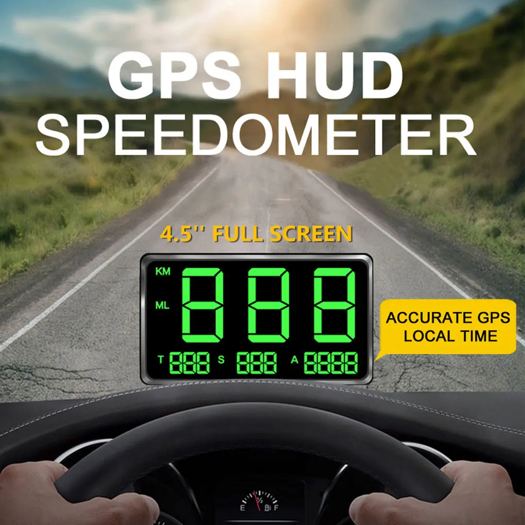 Universal ABS And PC Made Digital Car Global Positioning System HUD Speedometer Sturdy And Durable Multifunctional