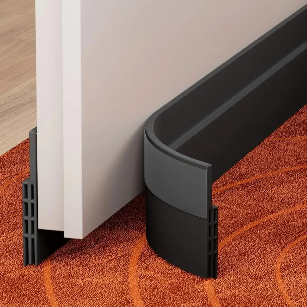 New 5cm X 1m Long Windproof Door Bottom Seal Strip Anti Cold Draft Stopper Gap Blocker Weatherproof Under Door Sealing Strips