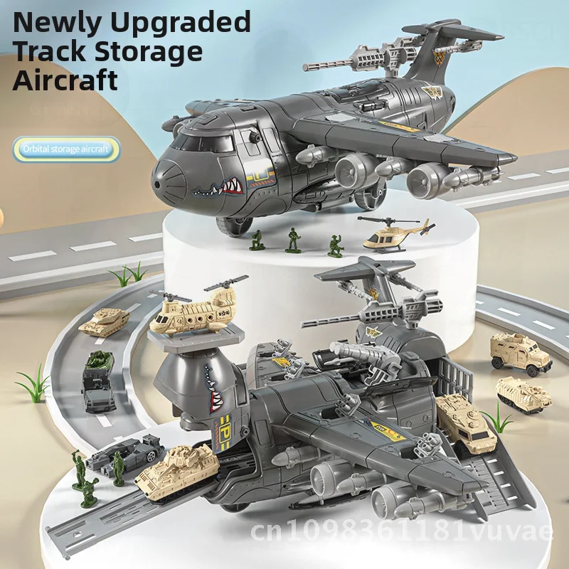 Peng Le Bao – modèle d'avion de chasse, jouet de Simulation pour enfants, avion de Transport transformant, modèle en plastique, thème de Base militaire