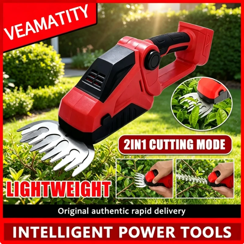 Electric Grass Trimmer Cordless Hedge Trimmer Bush Trimmer Grass Shears Handheld Garden Power Tool  For Milwaukee Battery