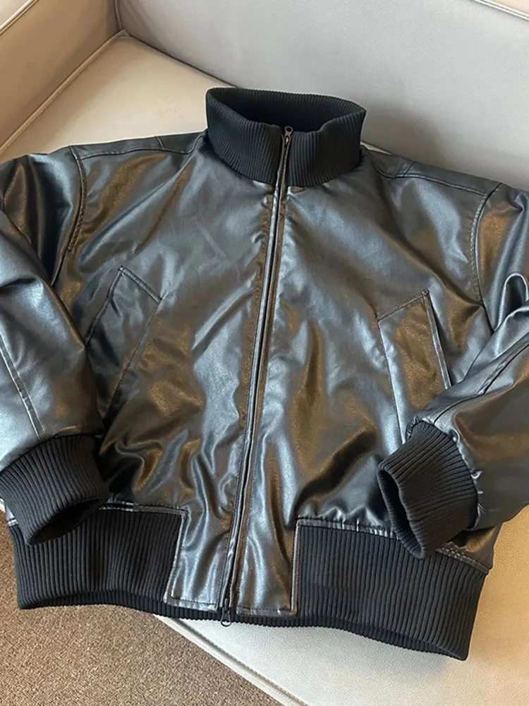 

Мужская зимняя верхняя одежда: куртка-бомбер из американского хлопка, теплый свитер-бомбер с воротником-стойкой, утепленный полиэстером...