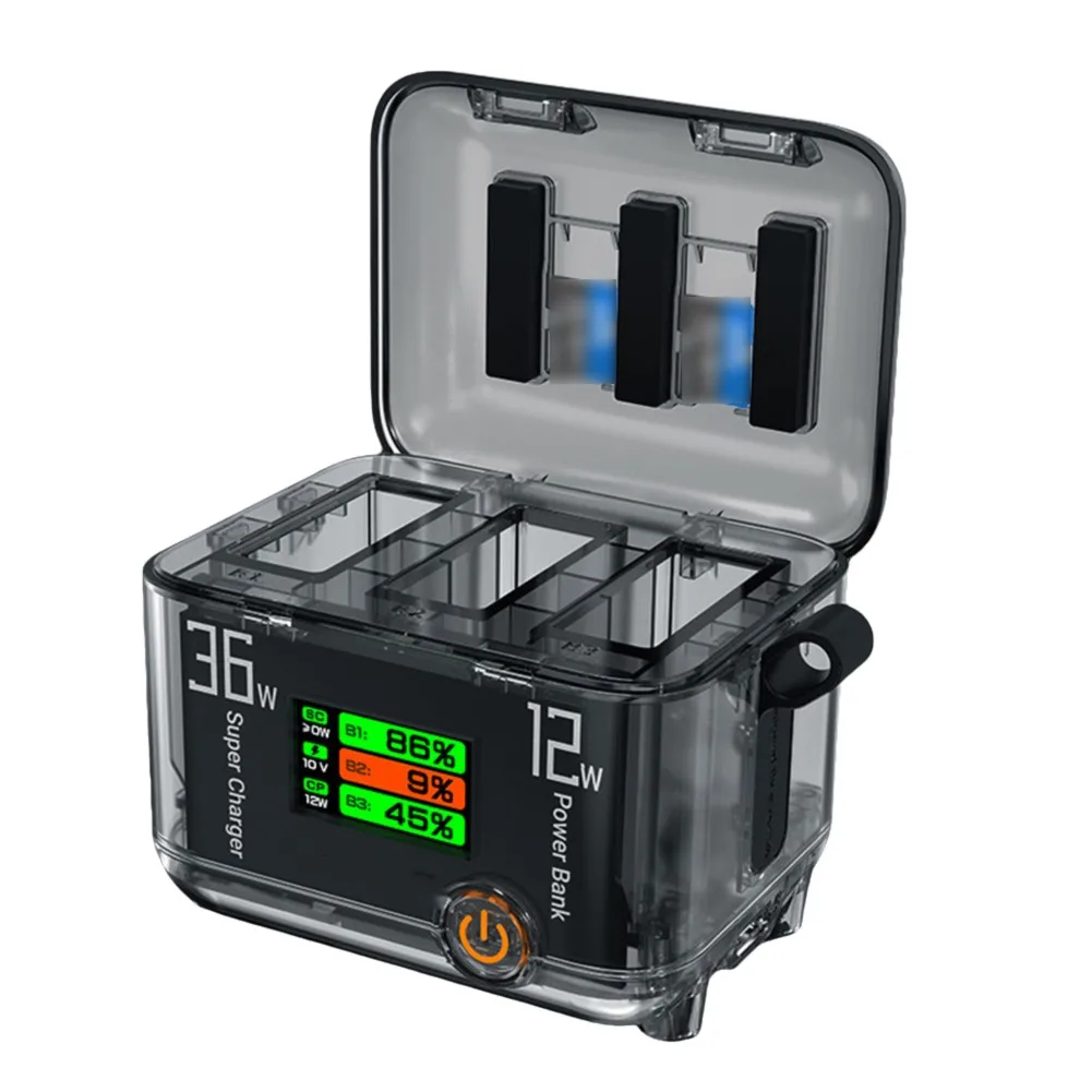 

Аккумулятор для камеры, концентратор для быстрого зарядного устройства, ABS ЖК-экран, менеджер зарядки аккумулятора для DJI OSMO360, аксессуары для зарядки аккумуляторов