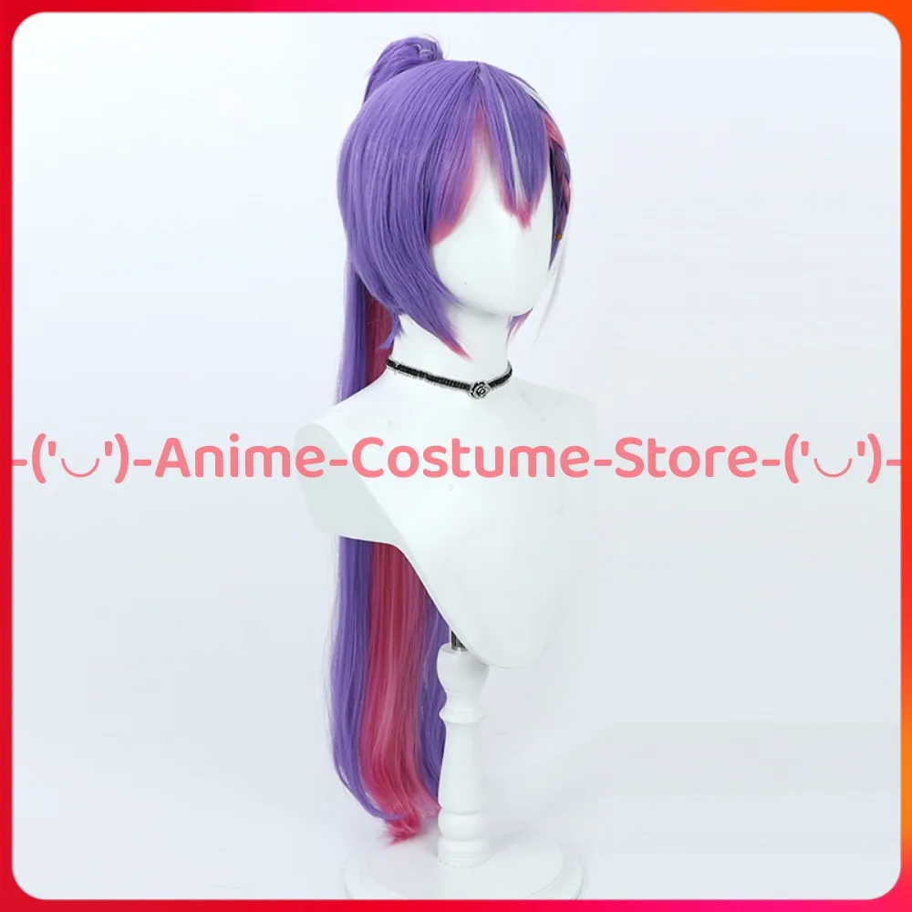 Hololive VTuber Gen 4 토코야미 토와 코스프레 가발 포니테일 애니메이션 캐릭터 할로윈 카니발 파티 의상 가발 합성 머리카락