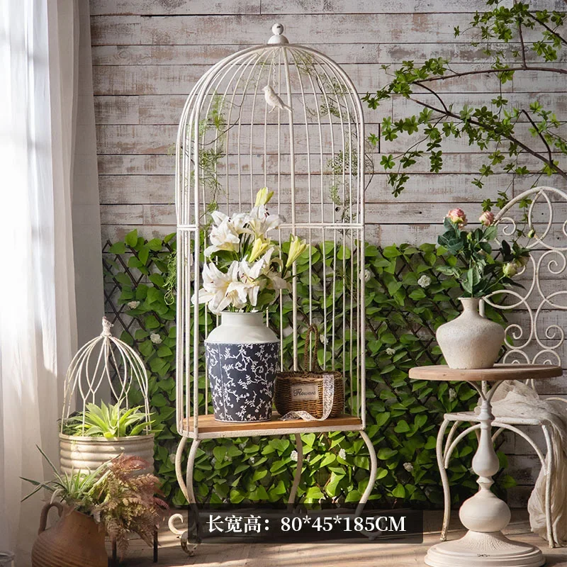 Gardening creative American balcony decoration old leisure chair online celebrity outdoor white hanging chair wrought iron birdc