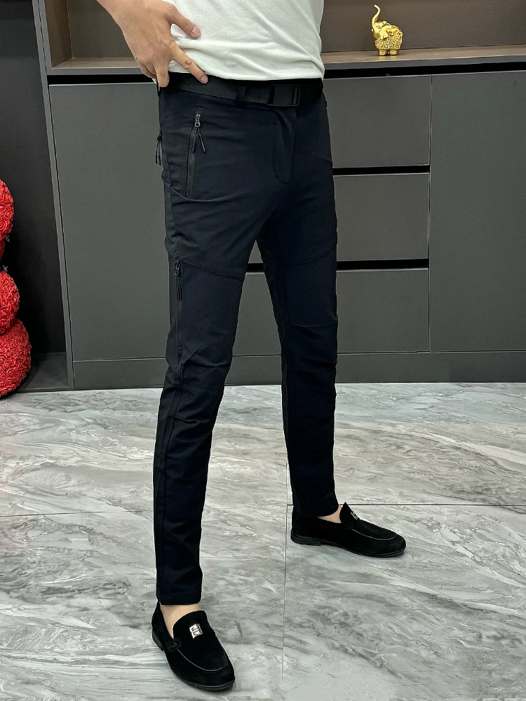 

Outdoor Men's Casual Pants Multiple kets Slim Fit Qui Dry Mountain Climbing Soft ell ell Jaet Busin Sle