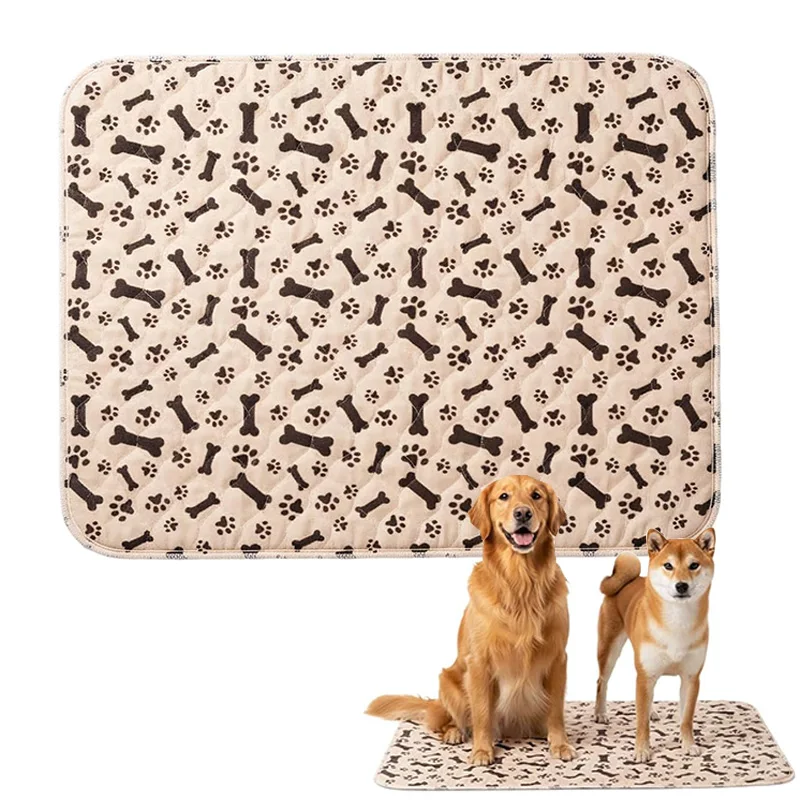 Reusable Dog Pee Pad Blanket Absorbent Diaper Washable Puppy Training Pad Pet Bed Urine Mat for Pet Car Seat Cover Pet Bed