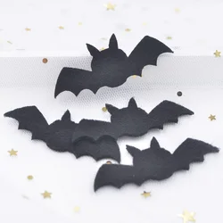 30Pcs Black Bats Appliques Non-woven Padded Patches for Wall Sticker Decals Home Halloween Party Cosplay Fancy Dress Costume