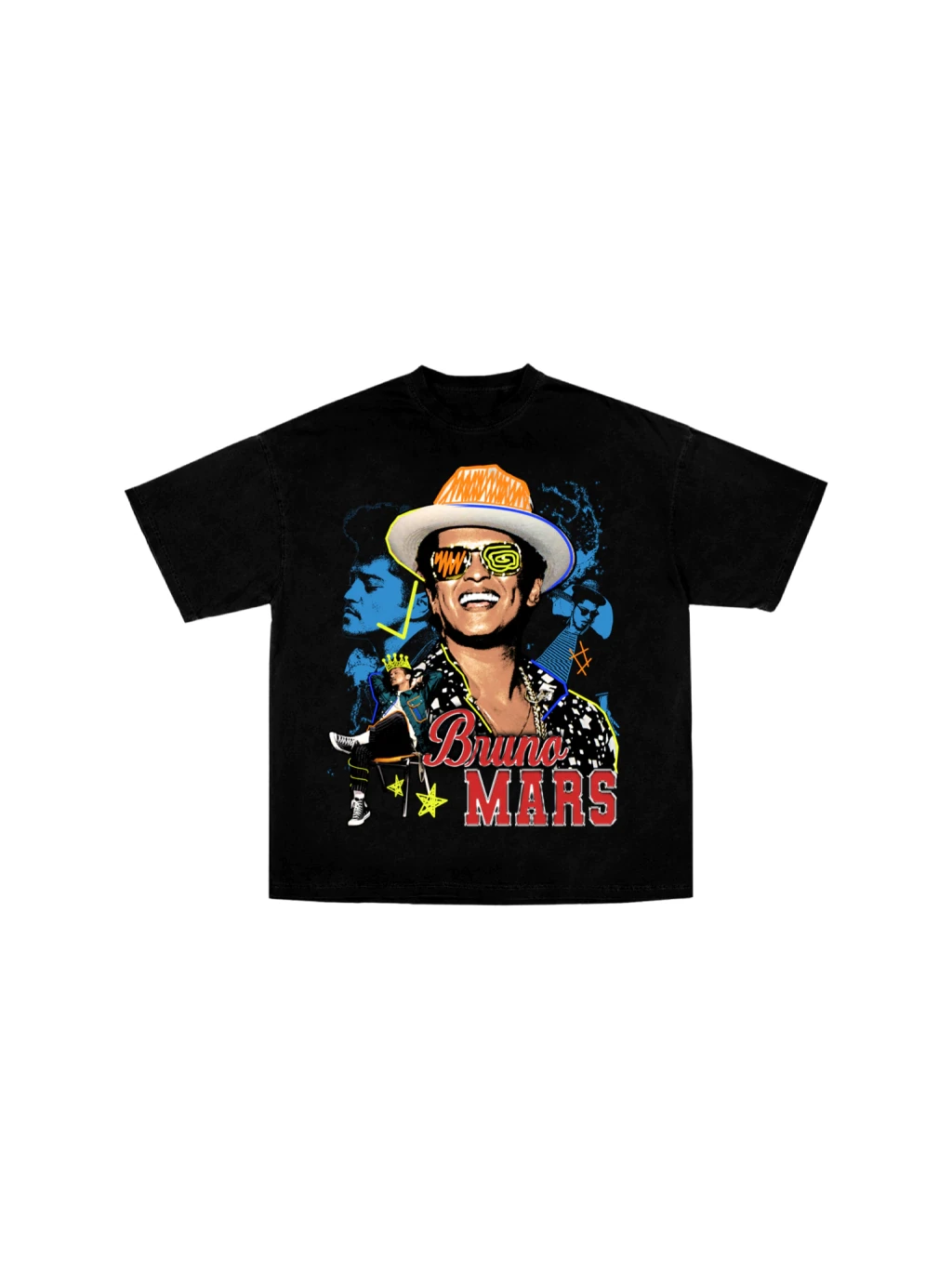 New Fashion Singer BRUNO MARS   T Shirt Mens Womens Cotton Tees Ummer Casual Short Sleeve Round Neck Clothing Loose Tops Trend