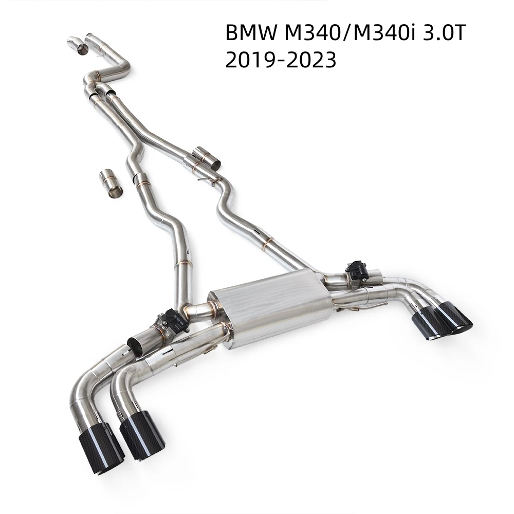 

Подходит для выхлопной системы BMW M340/M340i 3.0T 2019-2023 с клапаном Cat Back Performance глушитель