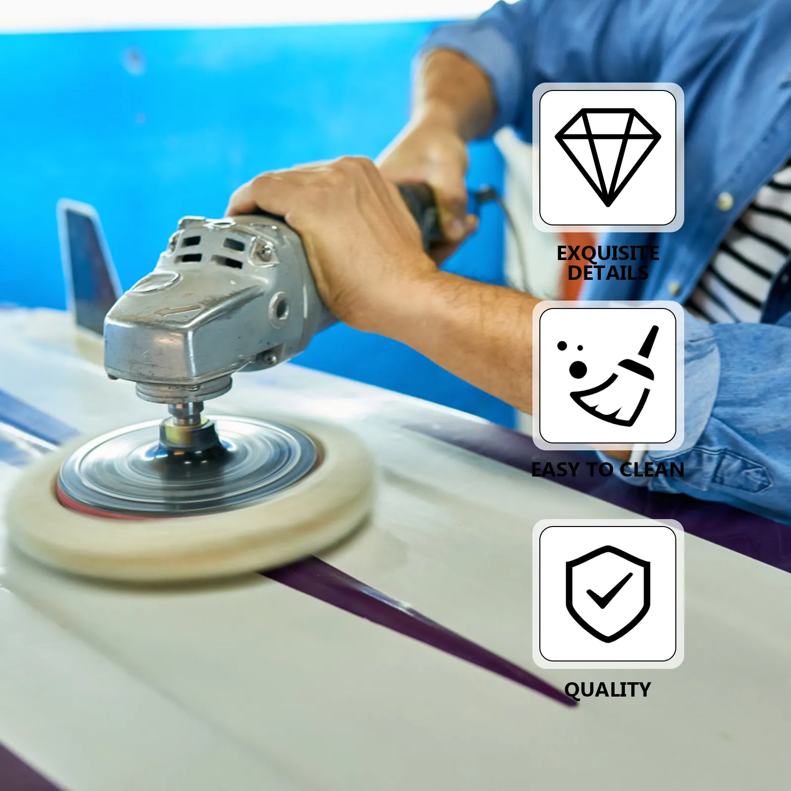 Rubber Stripping Wheel for Car Polishing – Rapid Decal Removal, Scratch-Free Paint Grinding Tool