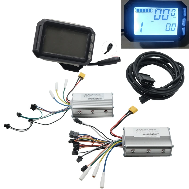 LCD Display Dashboard+48V 25A Brushless Controller Kit For KUGOO G3 G-Booster E-Scooter Accessories Parts Front Rear Controller