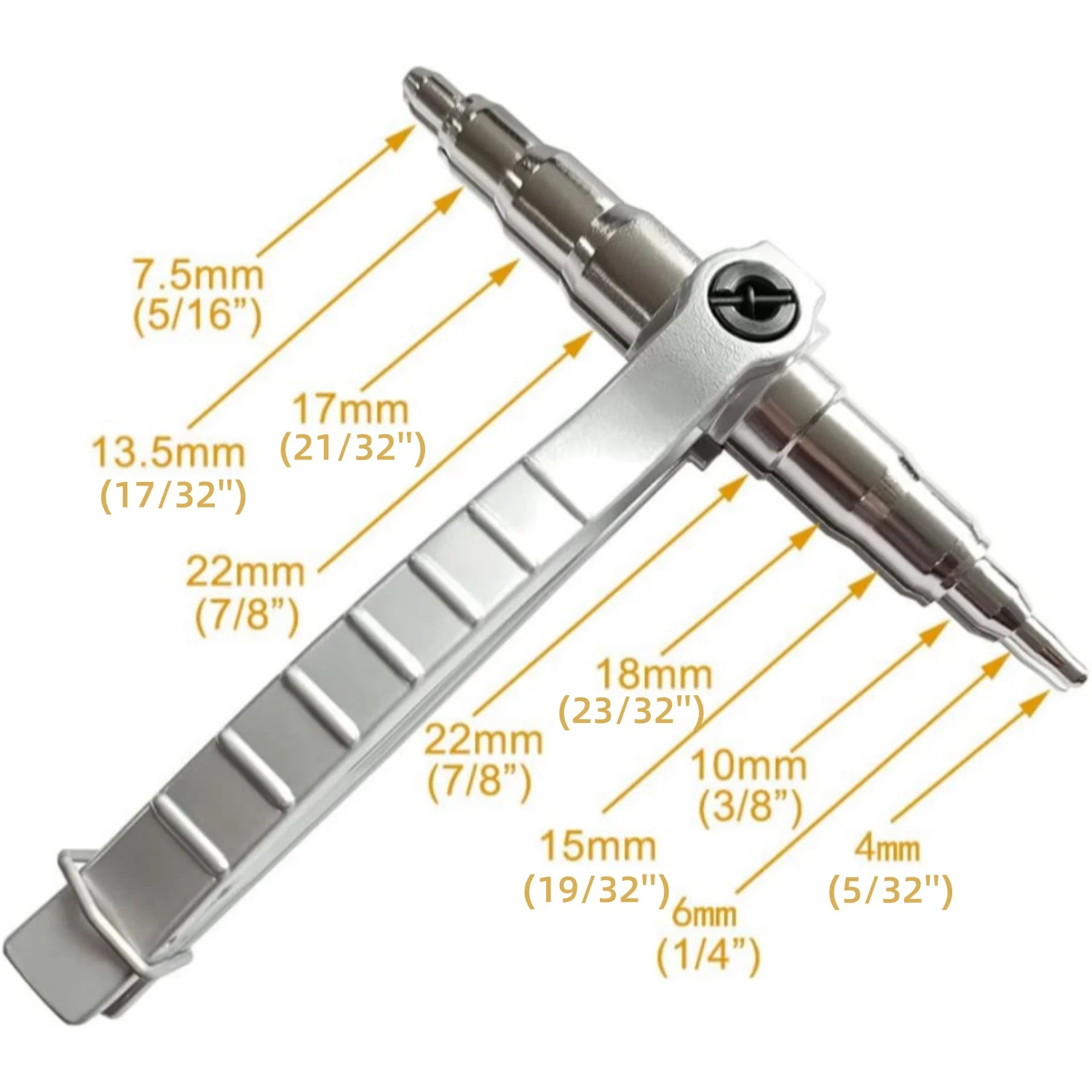 6-22mm (1/4-7/8 Zoll) Manueller Kupferrohr-Expander mit ergonomischem Griff für müheloses Bördeln von Aluminiumrohren bei HVAC-Reparaturen – Detail 6