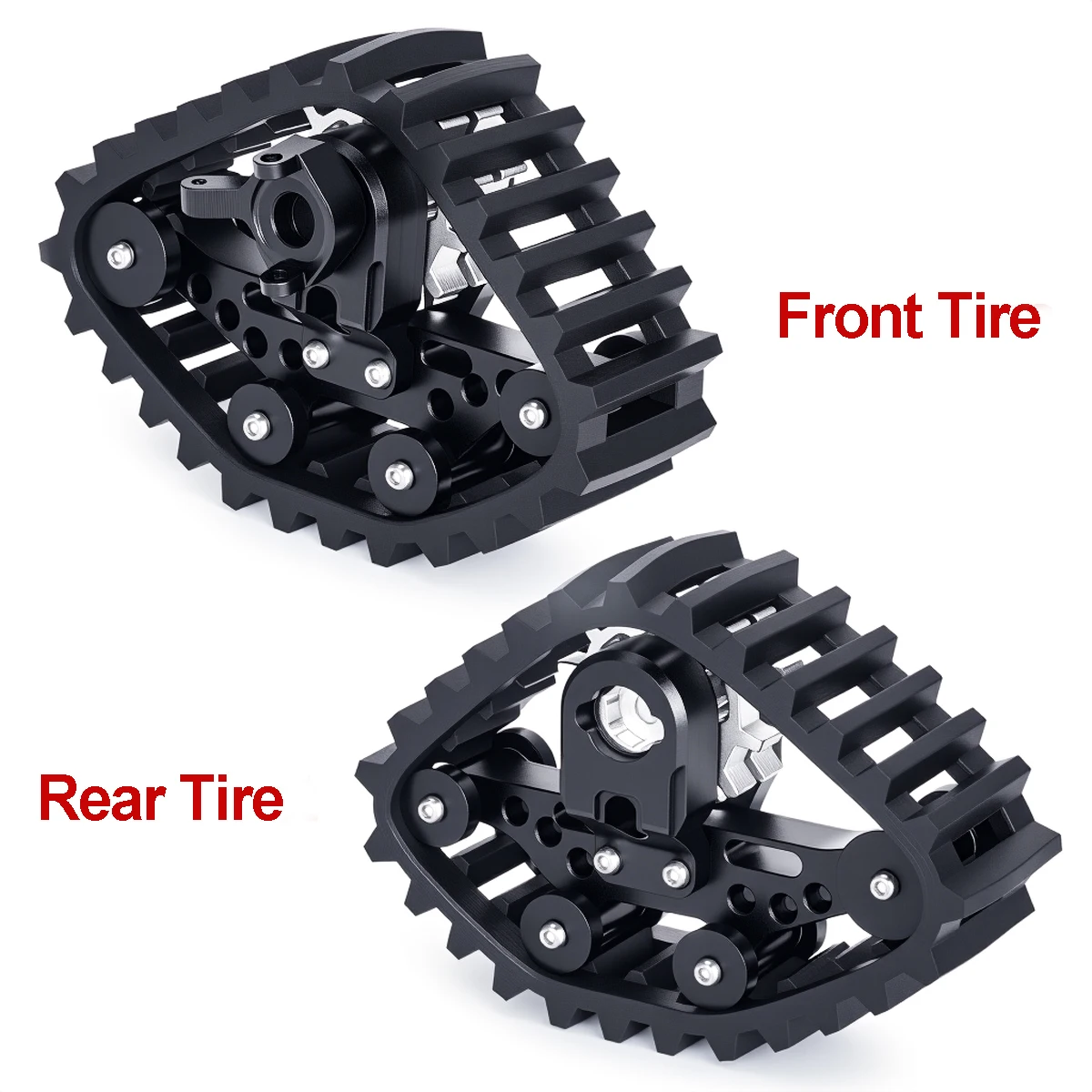 4Pcs Snow Track Wheel Tire for 1/24 RC Crawler Car SCX24 DIY Upgrade Parts Accessories