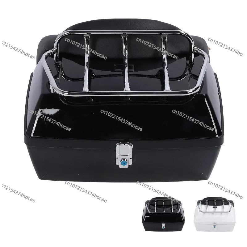 Large Capacity Moto Rear Trunk Box Stable Installation Safety Storage Helmet Box