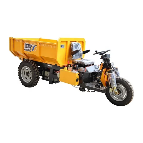 Electric Three Wheeler, Heavy Duty 2.5ton Big Cargo Tricycle With Hopper