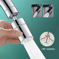 360° Rotary Kitchen Faucet Spray Head Filter washbasin Splash proof Adapter 2 Mode adjustable Kitchen Sink Faucet Aerator Crane