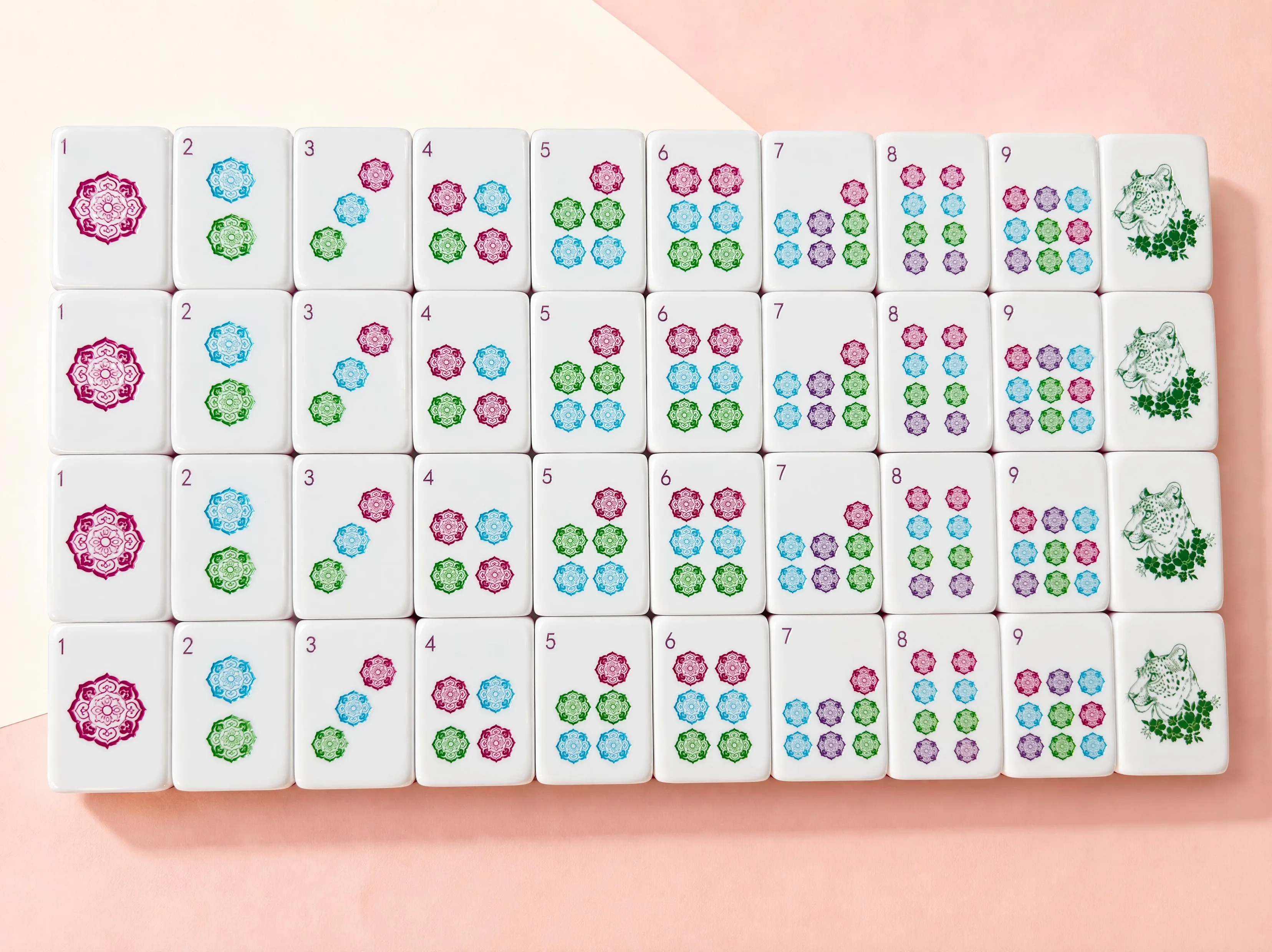 Premium Purple Acrylic American Mahjong Tiles Tile Set Crystal Style Decorative Collectible Game Gift for Adults