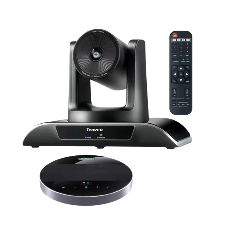 

Tenveo VHD3U USB HDMI 3X Zoom Video Conferencing Camera With M5B Wireless Bluetooth Speakerphone Conference System