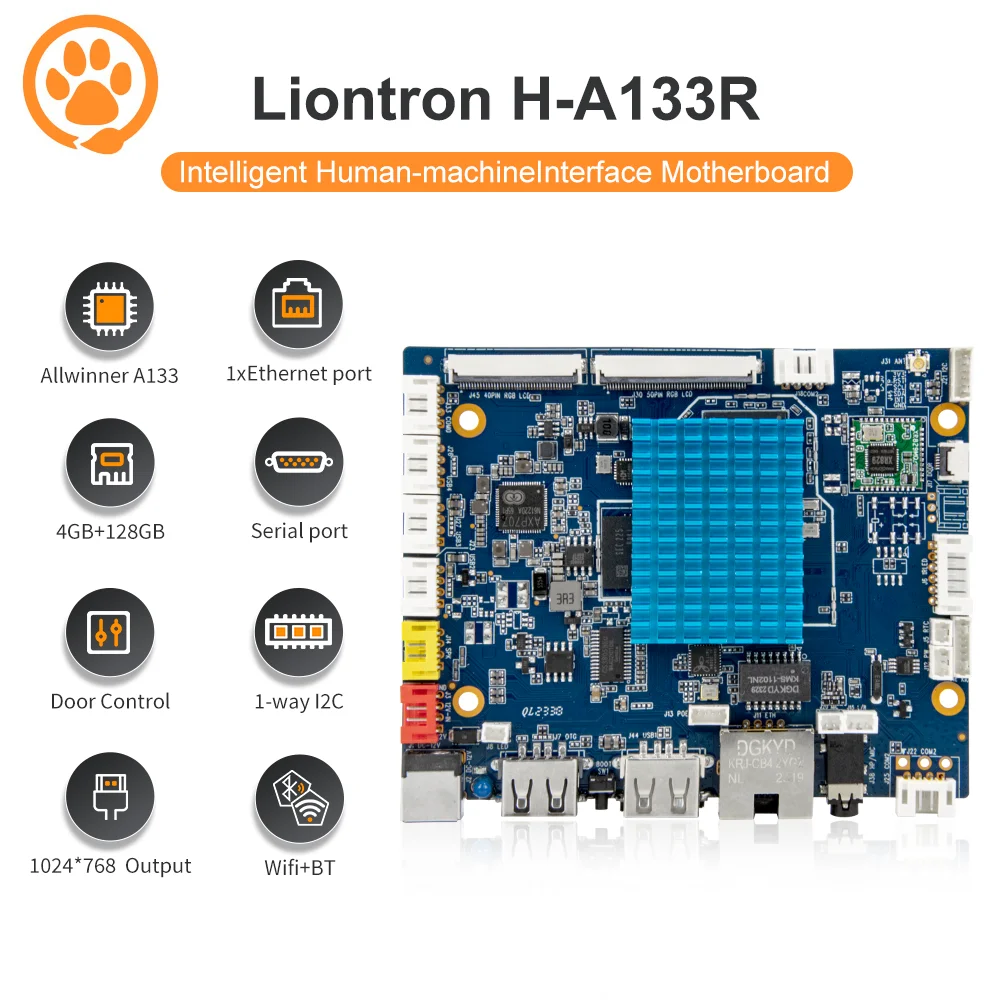 

Liontron Embedded Development Board 256GB TF Industrial Linux Android Iot Motherboard Allwinner Mainboard Dual Lan Rs485 Rs232