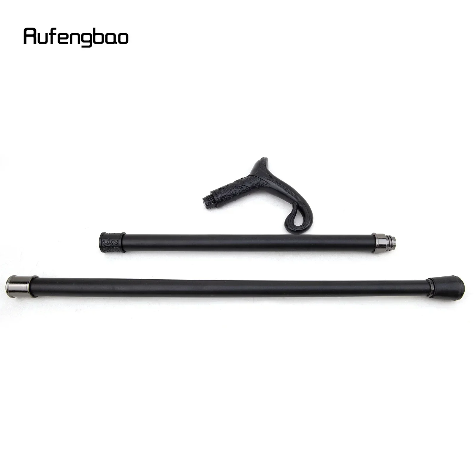Black Luxury Curve Line Type Walking Cane Fashion Decorative Walking Stick Gentleman Elegant Cosplay Cane Knob Crosier 93cm view 2