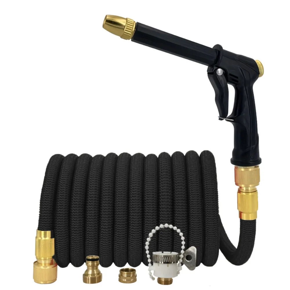 

25FT New Expandable Magic Hose High Pressure Car Wash Hose With Spray Gun Set Outdoor Watering Irrigation Tool Garden Hose
