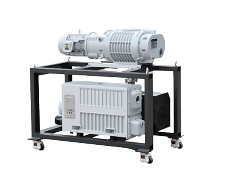 Unité de pompe à vide à racines à vis sèches, pompe à vide élevée