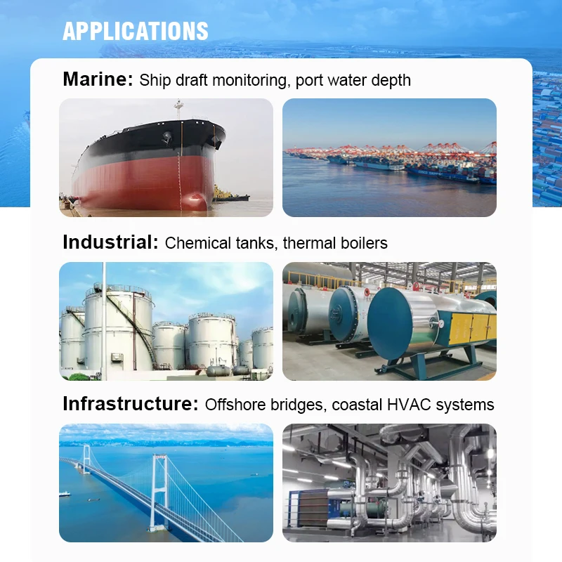 Sensore di livello dell'acqua per applicazioni marine e navi di alta qualità Holykell