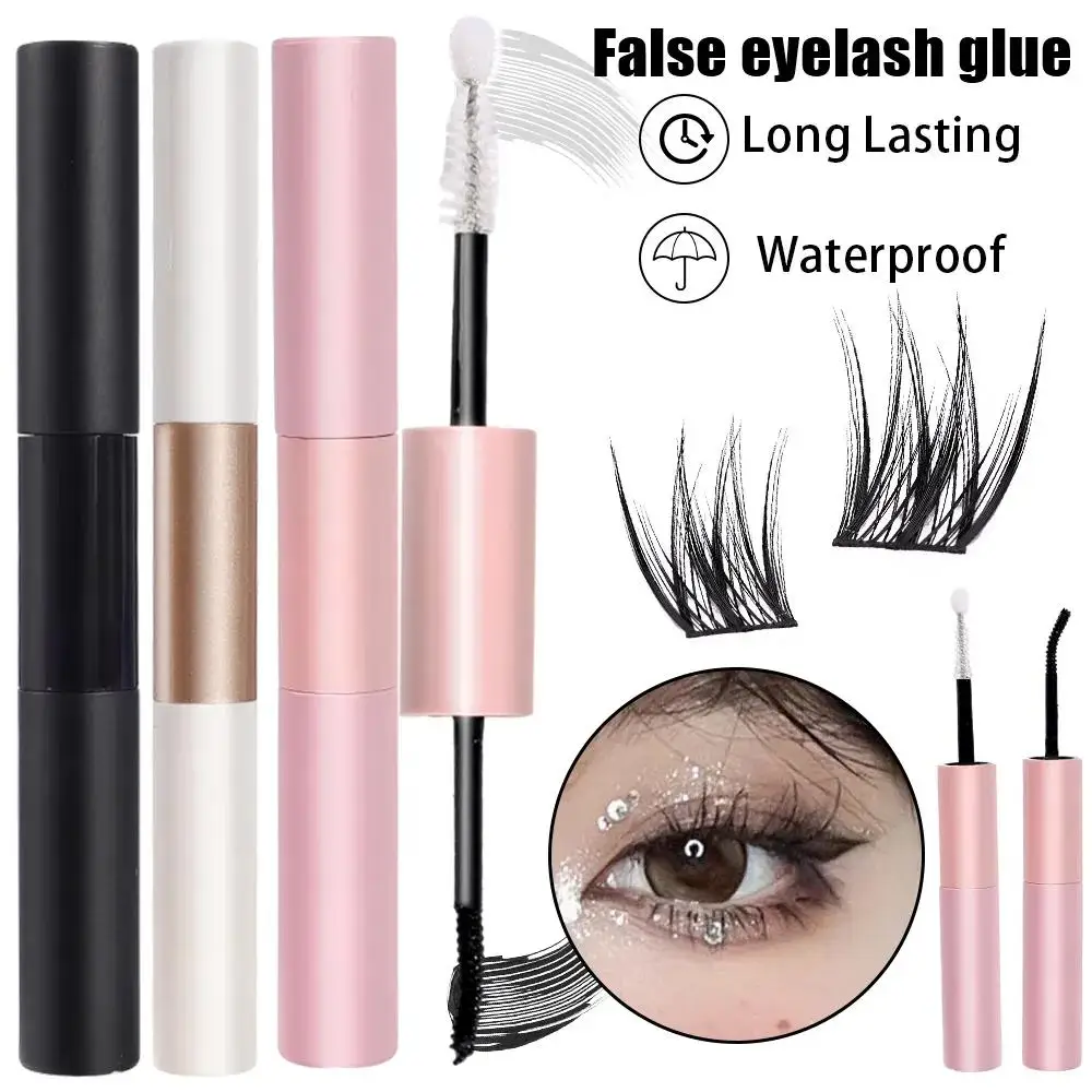 Tweekoppige Lash Bond Zegel Diy Valse Wimper Lijm Waterdichte Coating Retentie Tool Verlenglijm Wimper Make-Up E2q6