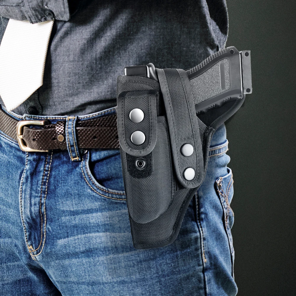 Glock Holster 1680D Oxford-cloth Universal Gun Holster Magazine Pouch Pistol Weapon Holder for Outdoor Hunting Handgun Carrier