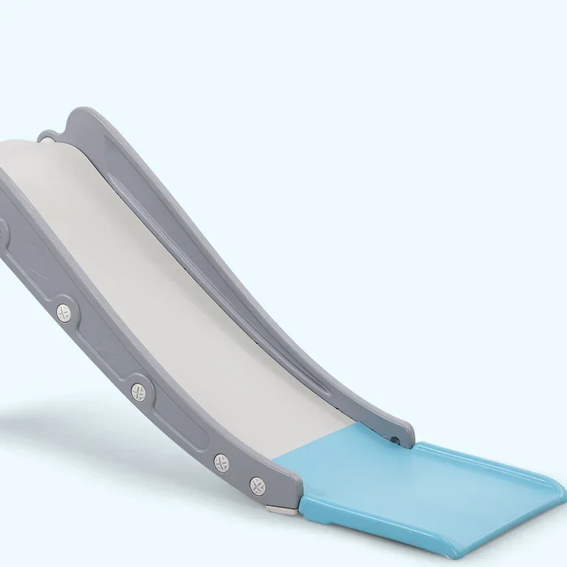 

Wholesale Indoor Children Playground Slides Plastic Slide amusement with Drawing Board and Ring Toss Basketball Frame for Kids