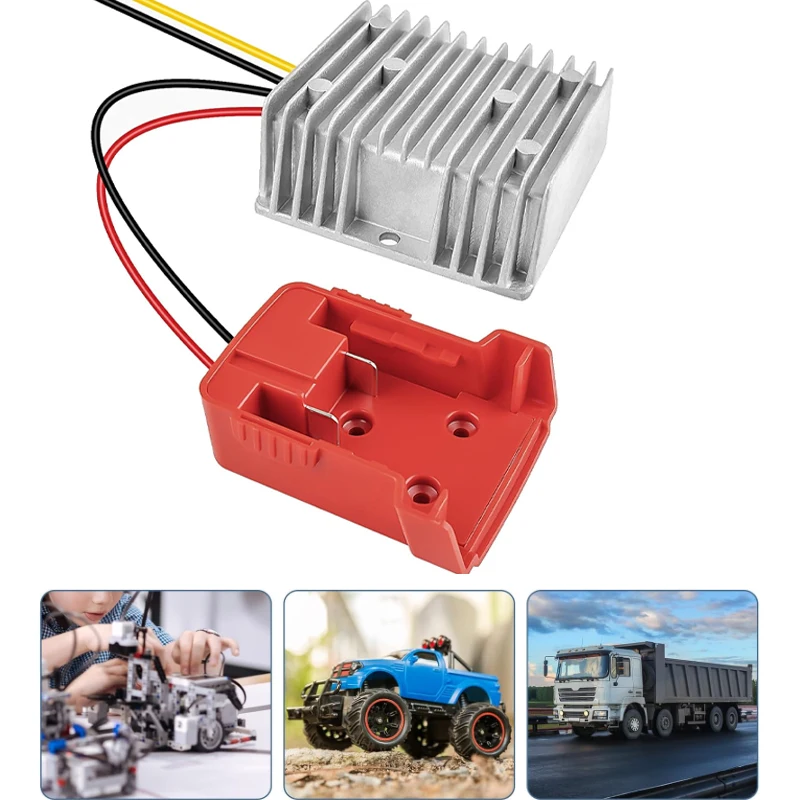 

18V To 12V Step Down Converter Aadpter for Milwaukee 18V Li-ion Battery,Power Wheel Inverter Buck Boost Voltage Regulator