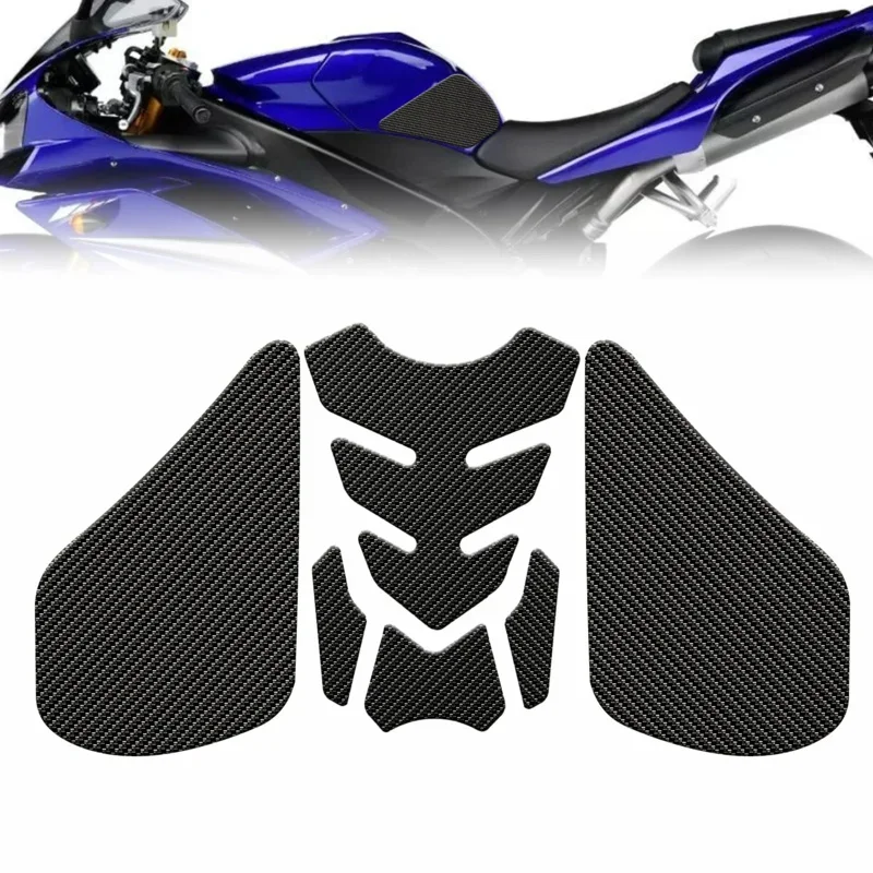 

For Yamaha YZF R1 R1M YZFR1 YZF-R1 2007 2008 Motorcycle Side Fuel Tank Pads Protector Stickers Knee Grip Traction Pad