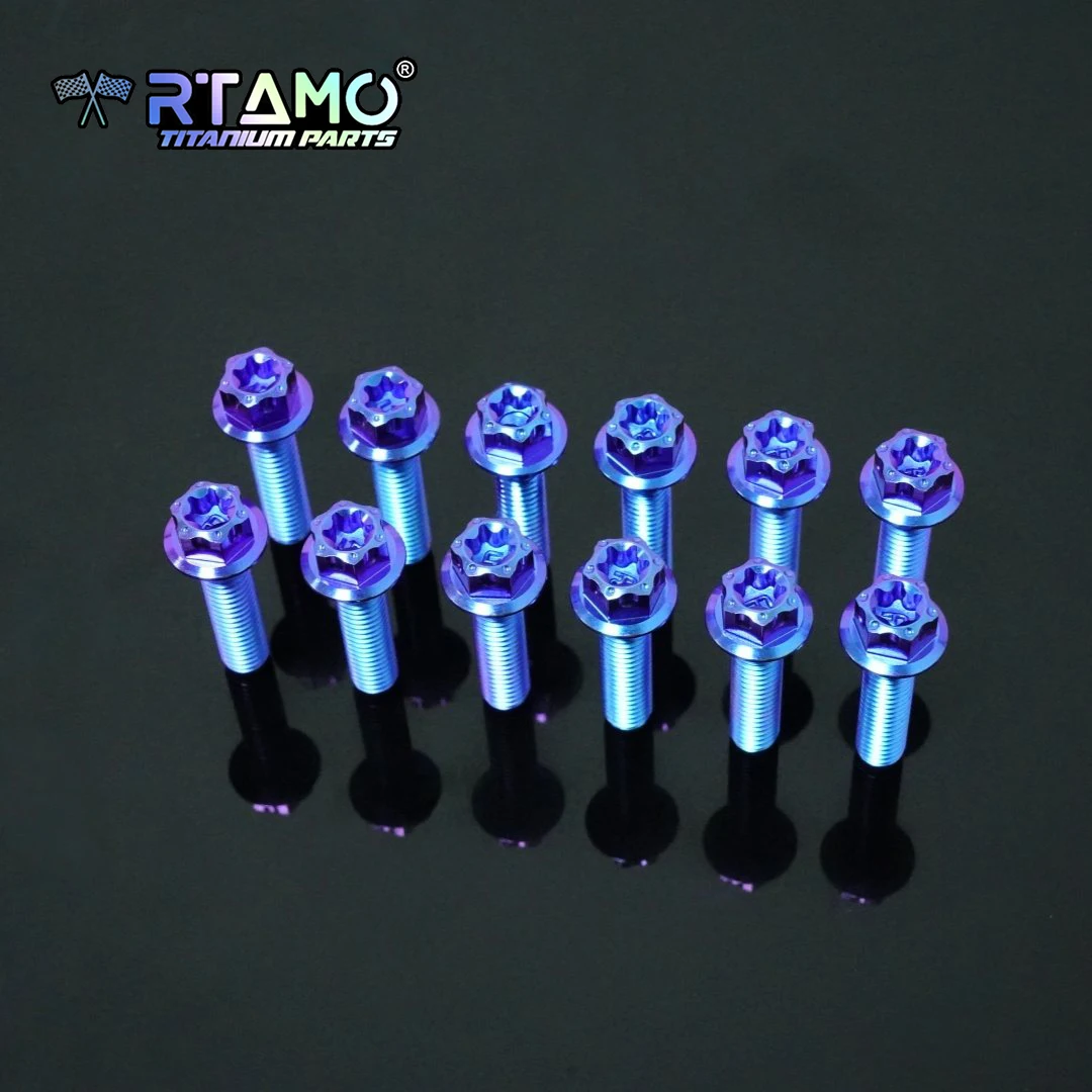 RTAMO TC4 Titanschraubensatz passend für Yamaha Xmax 300 Riemenscheibenabdeckung Motorrad modifiziert