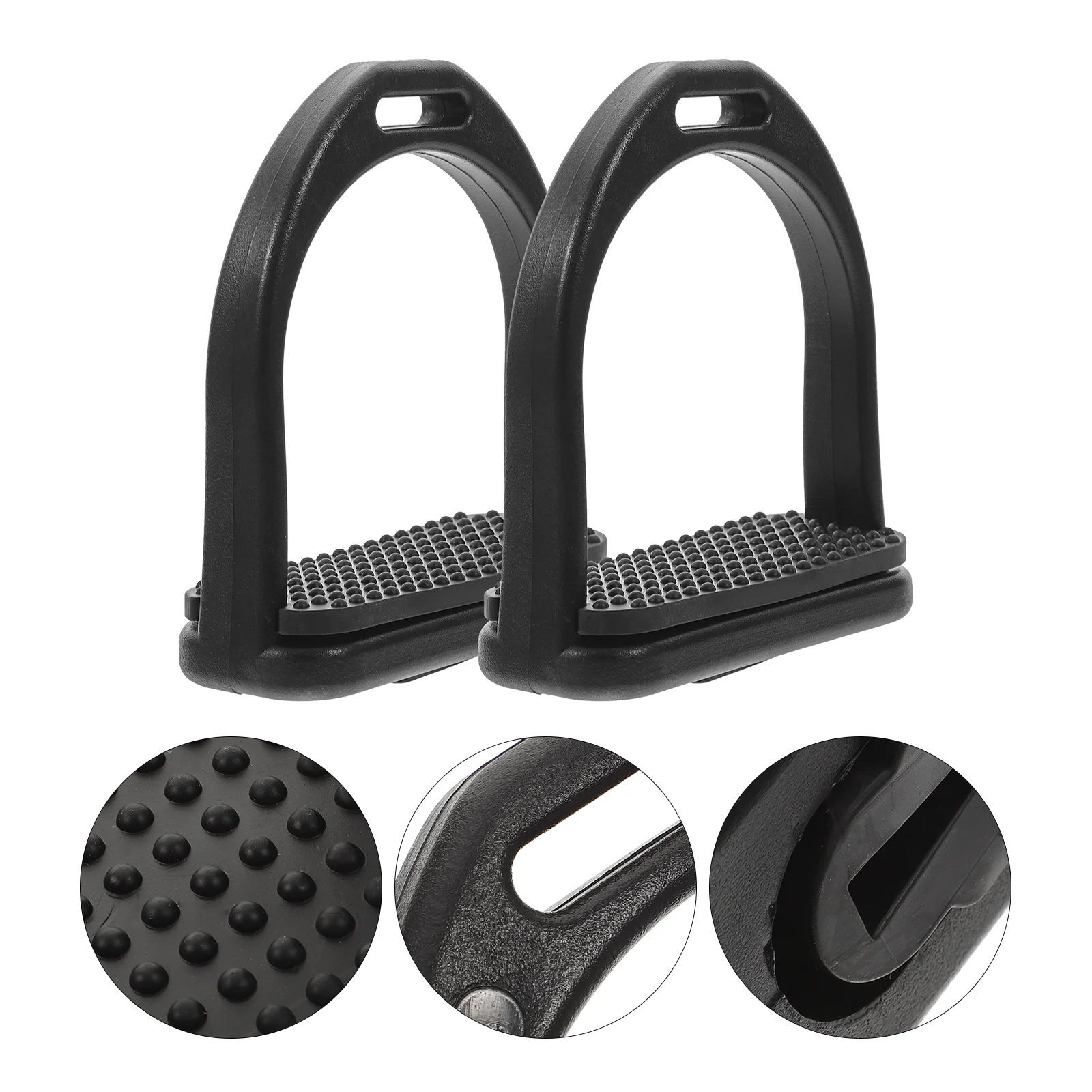 2 Pcs Horse Pedal Riding Equipment Accessories Lightweight Stirrup Western Stirrups See Saddle