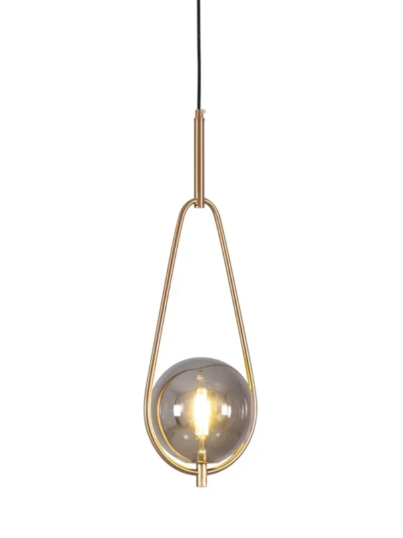 Modern Nordic Glass Ball Indoor Pendant Light Chandeliers Lamp Dining Living Room Bedroom Decoration Hanging Lighting Fix