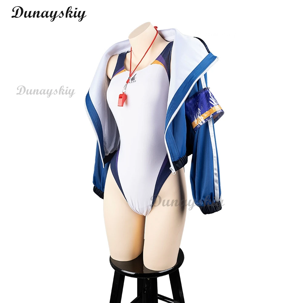 Game Blue Archive Ogata Kanna Swimsuit Cosplay Costume Cos Kanna Wig Halo Game Party Uniform Hallowen Customized