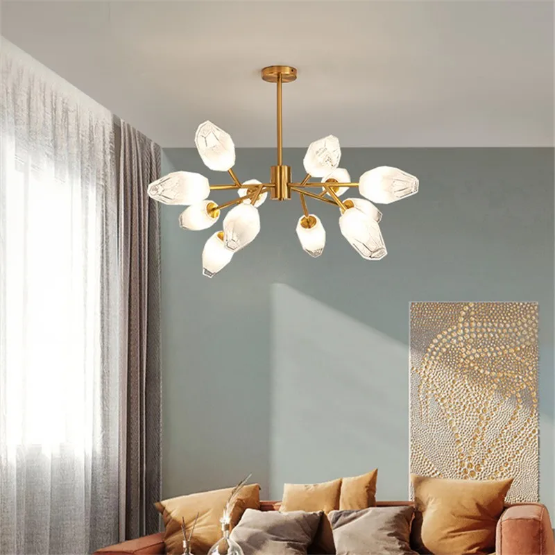 Tree branch chandelier Design LED Bud cloud Glass lamp For Bedroom Dining Room Kitchen Lamp home decoration living room light