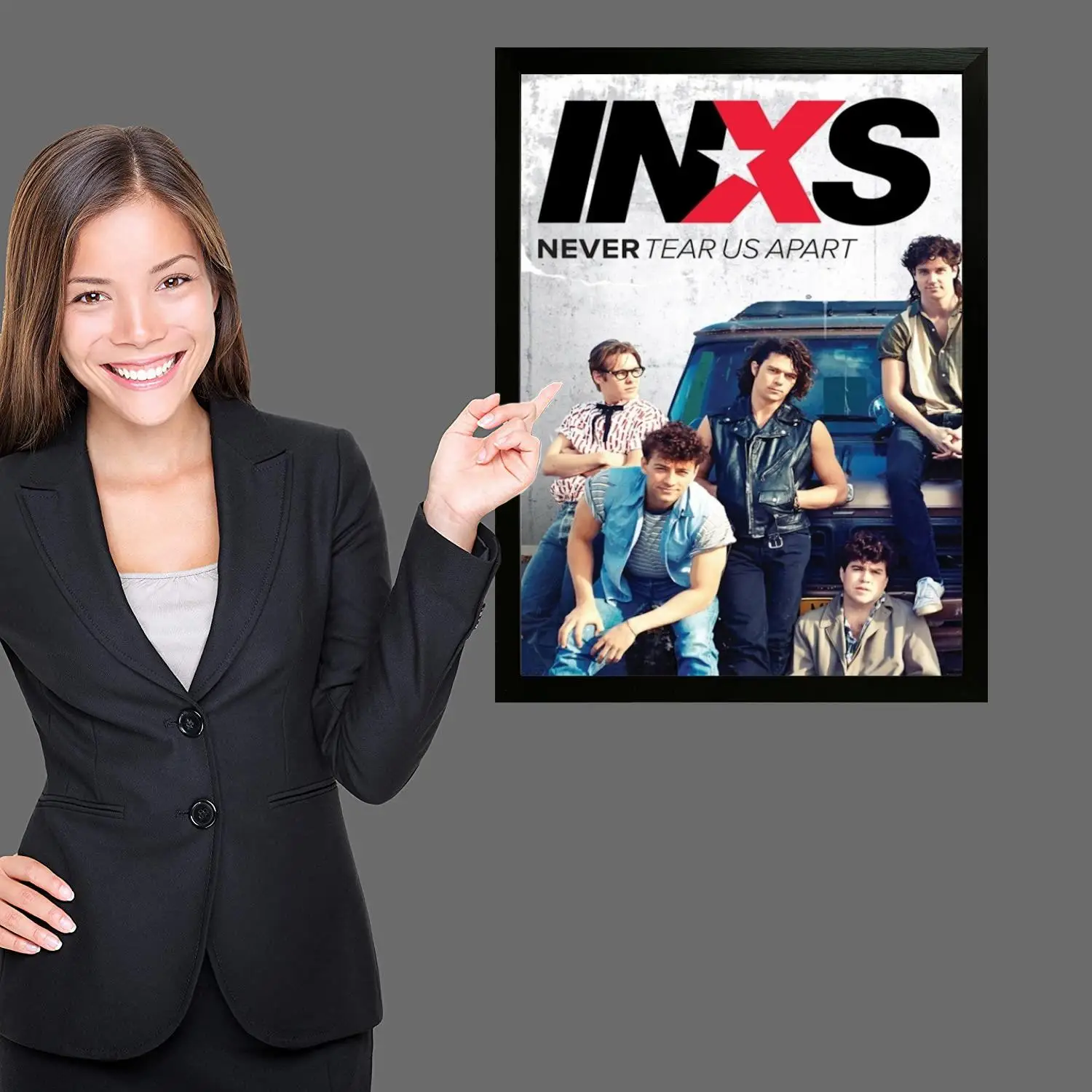 ملصق فني من القماش INXS وفن جداري، طباعة صور، ديكور غرفة نوم عائلية حديثة، ملصقات، لوحة زخرفية #4