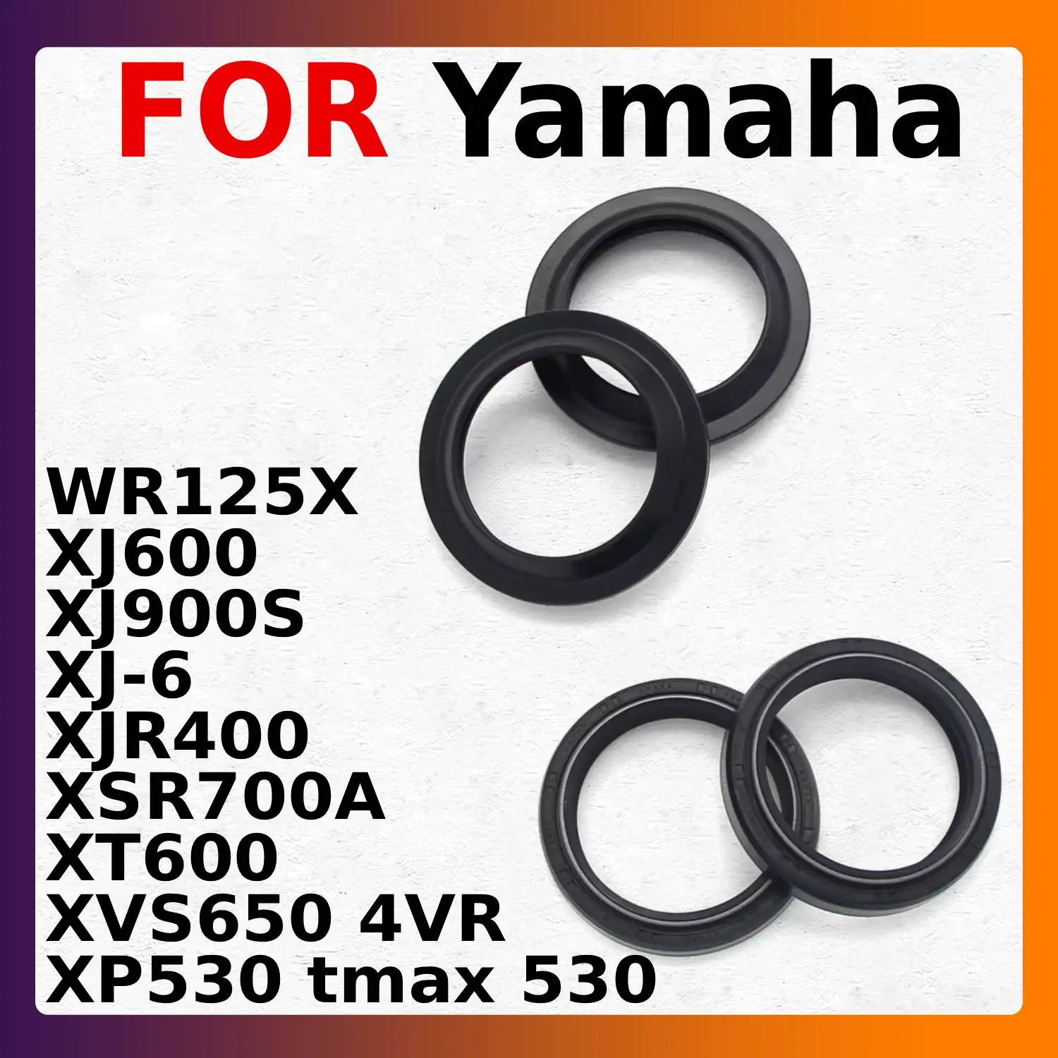 

Motorcycle Oil Seal Front Fork Absorber Dust For Yamaha WR125X XJ600 XJ900S XJ-6 XJR400 XP530 Tmax 530 XSR700A XT600 XVS650 4VR