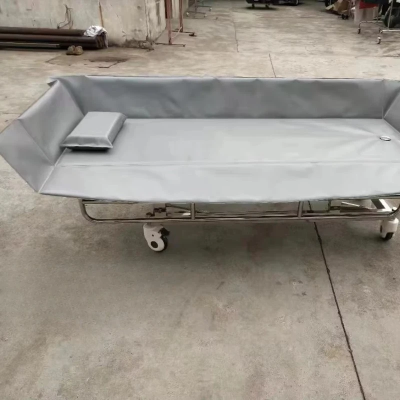 Manual shower bed for paralysis