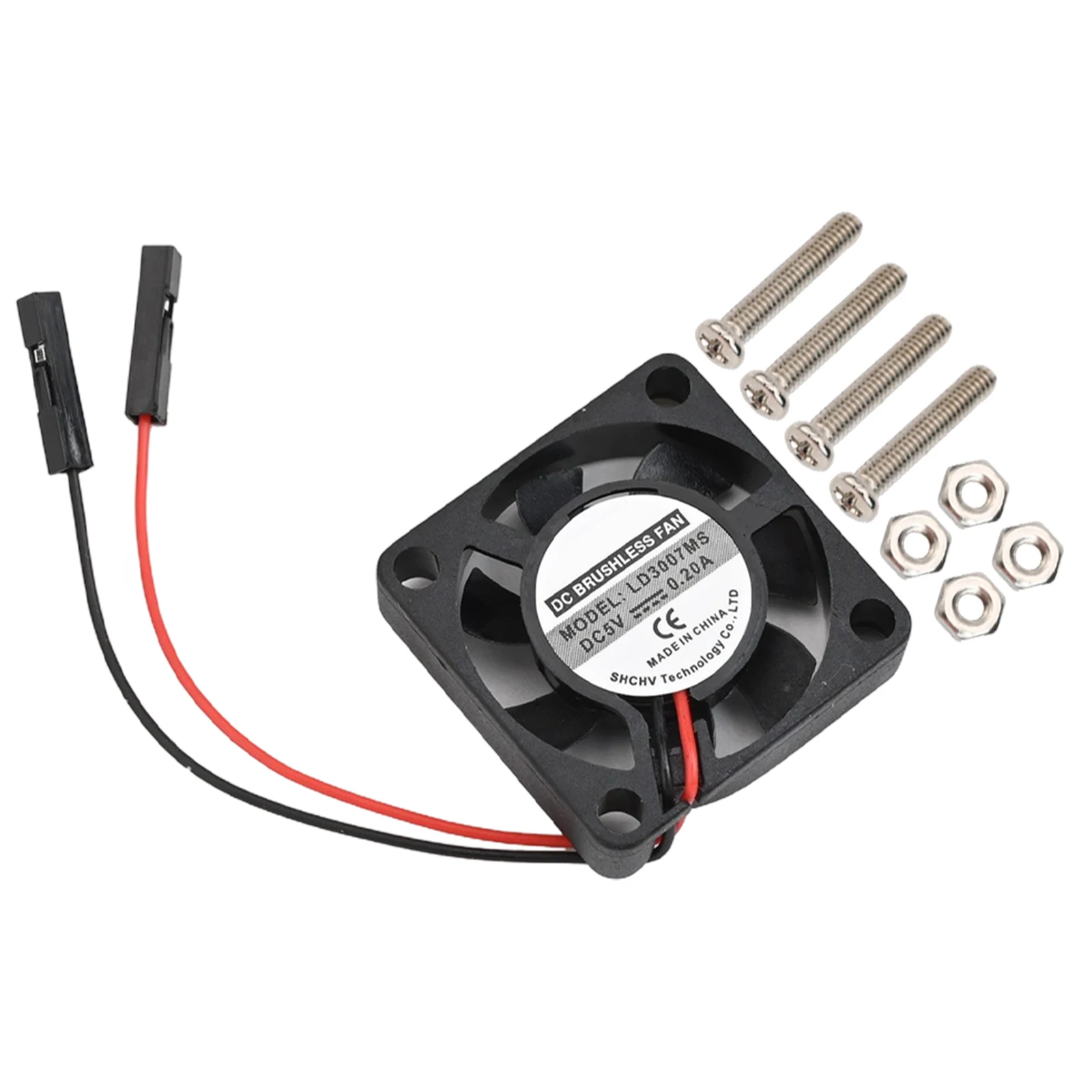 Cooling Fan For Raspberry Pi Fan Motor Compact Cooling Fan Black 5V Cooling Fan Wide Compatibility Low Noise Level