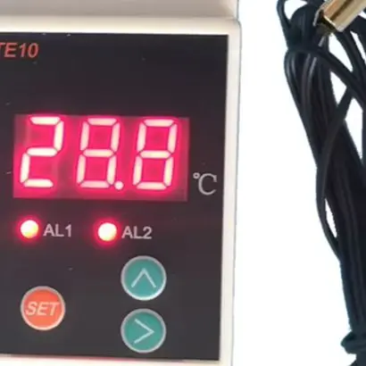 AC90 260V Thermostat Color White Temperature Alarm Controller Adjustment Function Easy To Install High Precision Simple Circuit