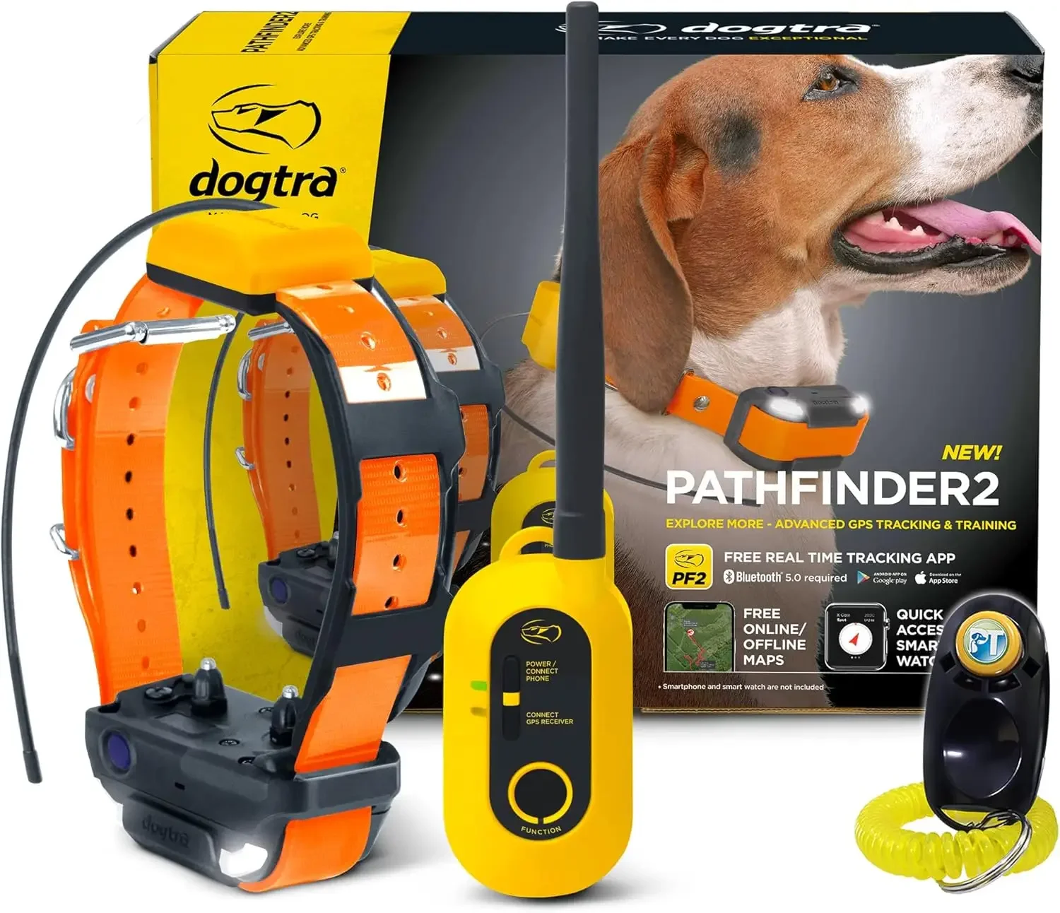 

9 Mile Range, Tracking & Containment for Medium & Large Dog Breeds, Electric GEO Fence Tracker, Stimulation, Vibration, Tone