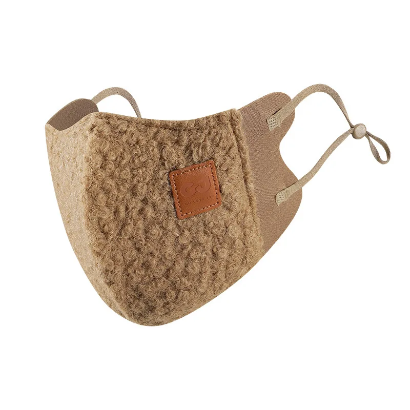 Winter Velvet Warm Mask Three-dimensional Face Small High Value Cycling Windproof Face Protection Outdoor Travel Cold Mask