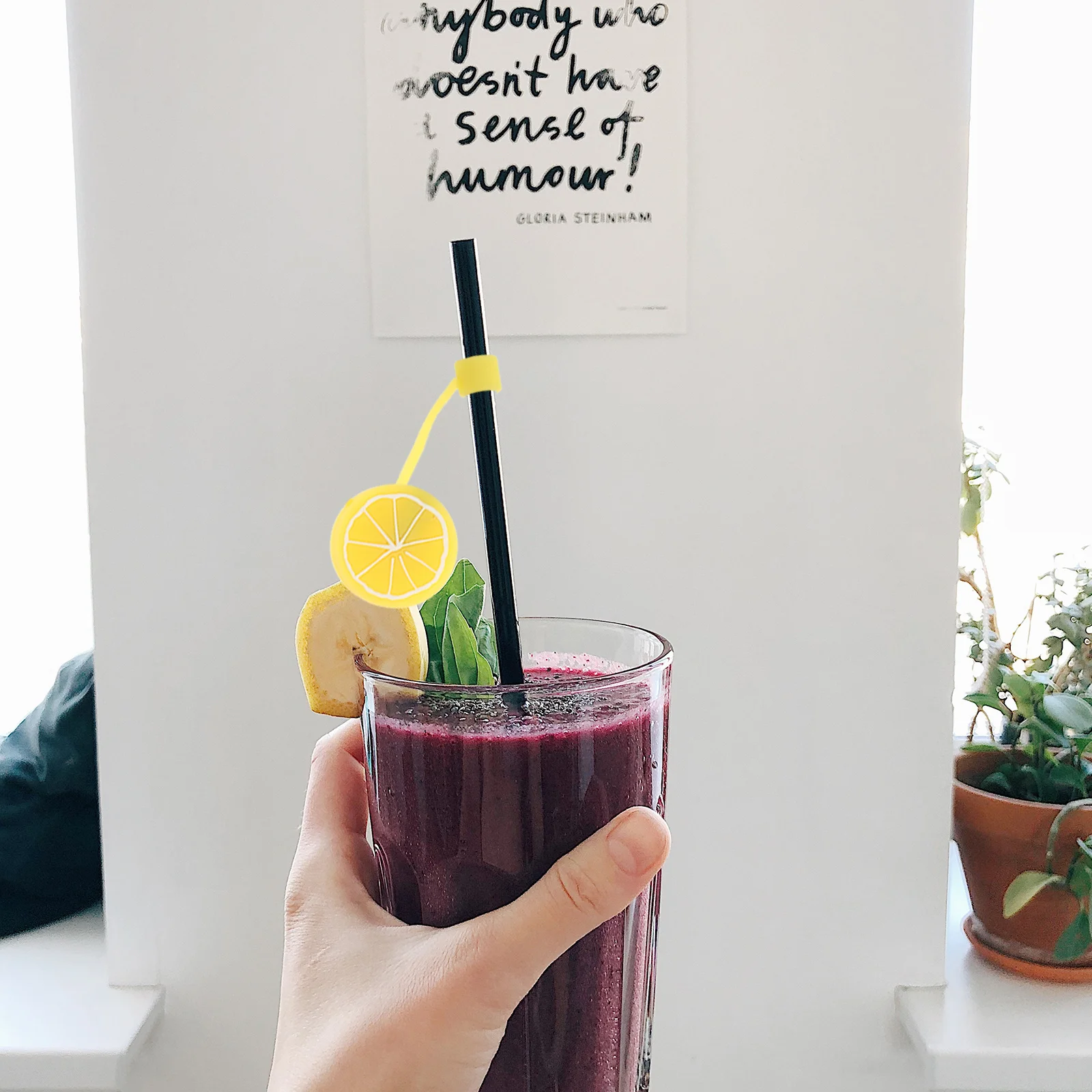 

3Pcs Soft Silicone Straw Covers Cute Fruit Shape Flexible Straw Tip Caps Anti-Dust Protective Covers for Party Picnic Home Use