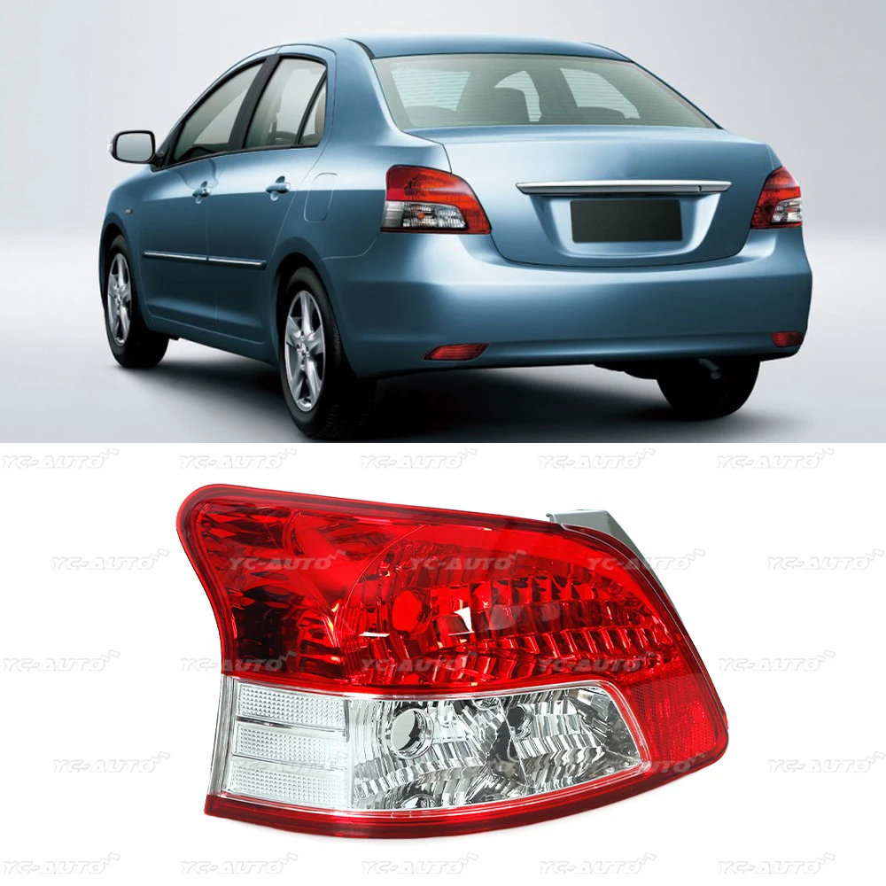 

Car Rear Tail Light Brake Lamp Warning Bumper Light Without Bulbs For Toyota Vios 2008 2009