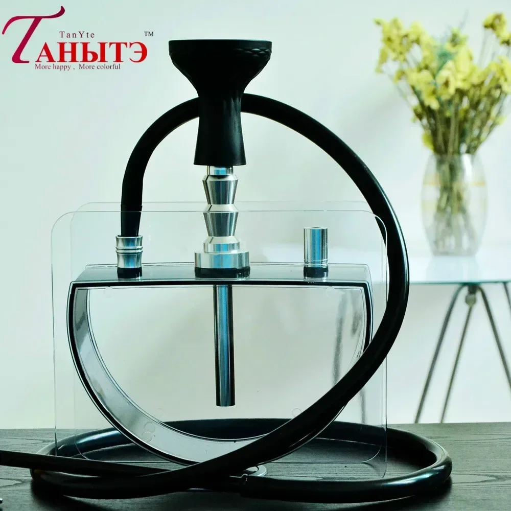 

Portable Acrylic Shisha Pipe Set Hookah Shisha Silicone Bowl Hose Charcoal Tongs Tobacco For Chicha Narguile Oduman Water Pipe