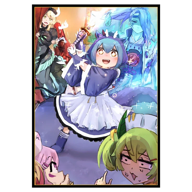 50 قطعة من أكمام بطاقات Yugioh Eldlich the Golden Lord Laundry Dragonmaid Yu-Gi-Oh! غطاء حماية لبطاقات التداول TCG OCG